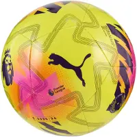 Puma Orbita Play Premier League Lights Football, Accessories, Yellow/Multicolor, 4