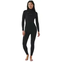 Rip Curl Wms Dawn Patrol 3/2 Mm Gb Dame Våtdrakt I Neopren Med Glidelås I Brystet Og Lange Ermer