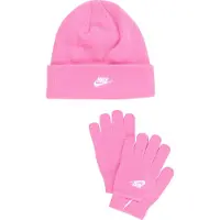 Nike Lue/Hansker - Strikk - Leken Rosa - - 8-16 år - Lue