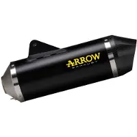 Arrow Race-tech Aluminium Dark With Carbon End Cap Ktm 690 Smc R/690 Enduro R ´19-21 Ikke-godkjent Lyddemper