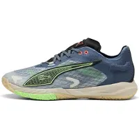 Puma Accelerate NITRO SQD 4 FOREVER.BETTER. Handball Shoes Unisex, Shoes, Vapor Gray/Inky Blue/Black, 42