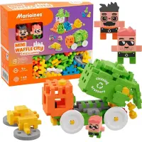 Marioinex Waffle Mini Søppelbil Byggeklosser Konstruksjonsspill