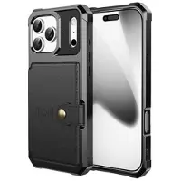 Mtp Products iPhone 17 Pro Max TPU-deksel med kortholder - Svart