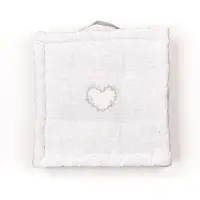 TODAY CONSTANCE sittepute for gulv, musselin bomull, 40 x 40 x 10 cm