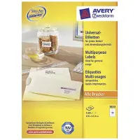 Avery Zweckform A4 105x42.3 Mm Klistremerker
