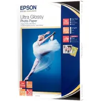 Epson Ultraglanset Fotopapir 50 Ark 300gr 13x18 Cm