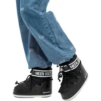 Moon Boot for woman. 80D1409340 Icon Low Nylon Boots black (39/41), Flat, None, Casual, Snow