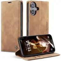 CASEME iPhone 16 Plus 013 Series Lommebok-deksel - Brun