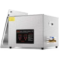 Vevor ultralydrenser, 15L profesjonell 360W rengjøringsmaskin med timer og varmeapparat, 40kHz digital ultralydrenser med kurv for klokker, briller, smykkeholder, industrielle deler, verktøy