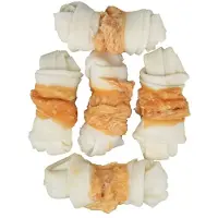 Trixie Denta Fun Kyllinginnpakket Råhudsknute 5cm (5-Pack) 70g