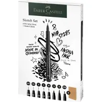 Faber-Castell 267102, Sort, Flere, Rund, 8 stk