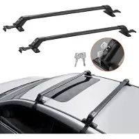 Vevor universelle takstativstativer, takstativstativer i aluminium, passer til tak uten sideskinne, 70,3 kg lastekapasitet, justerbare takstativer med låser, for SUV-er, sedaner og varebiler