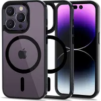 Tech-Protect iPhone 14 Pro Magmat Deksel - MagSafe-kompatibel - Svart / Klar