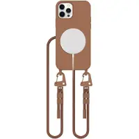TechProtection MagNecklace MagSafe-etui for iPhone 12 / 12 Pro - Brun