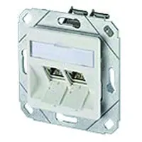 Metz CONNECT E-DAT-modul 2 port UPk Cat.6A, ren hvit