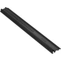 Vevor Kabelslangerampe 100 x 13 x 2 cm, lastekapasitet på 907,18 kg/aksel, kraftig kabelslangebeskyttelsesrampe, gulvledningsdeksel for områder med mye gangtrafikk innendørs utendørs hjemmekontor lage