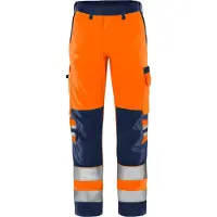 Fristads Green bukse varsel kl. 2 2651 GPLU Varseloransje/marineblå D100