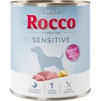 Rocco Økonomipakke Sensitive 24 x 400 / 800 g Ny oppskrift - 24 x 800 g: Kalkun med poteter