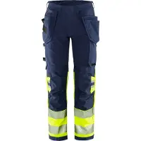 Fristads Håndverkerbukse kl. 1 2643 GSTP Varselgul/marineblå C156