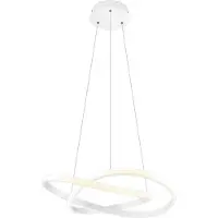 Reality Course LED-pendellampe, matt hvit, 4000 K, Ø 60 cm, metall