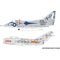 Airfix A50185, Flymodell med fastvinge, Monteringssett, 1:72, Mig 17, Douglas Skyhawk, Alle kjønn, Plast