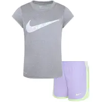 Nike Kids Printed Clutempo Kortskjorte Sett