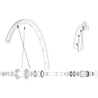 Mavic Rear Ksyrium Sl Rb Landeveissykkel Felg