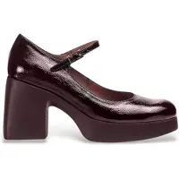 Wonders for woman. H-4940_2024_9834 Burgundy Leather Lady Shoes (41), 5 to 8 cm, Buckle, Casual, Maroon