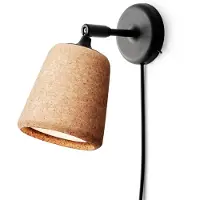 New Works Material Originals vegglampe kork natur