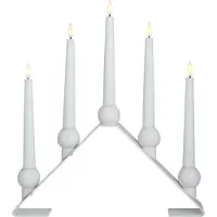 Watt & Veke Luna adventslysestake 38 cm, White