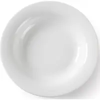 Hendi OPTIMA dyp tallerken til suppe, hvitt porselen, Ø 220 mm, sett med 12 stk. - 770863