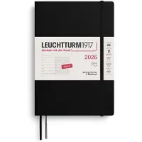 Leuchtturm Weekly Planner & Notebook 2026 A5 Soft Black Leuchtturm1917