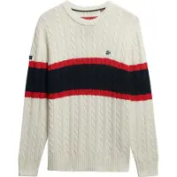 Superdry Stripe Cable Genser