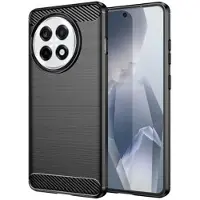 Mtp Products OnePlus Ace 5/5 Pro/13R Børstet TPU Deksel - Karbonfiber - Svart