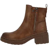 Refresh for woman. 17199302-TAUPE Ankle boots 171993 taupe (40), 5 to 8 cm, Zip, Casual