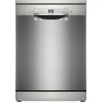 Bosch Serie 2 SMS2HVI02E, Frittstående, Full størrelse (60 cm), Grå, Metallisk, Rustfritt stål, Knapper, 1,75 m
