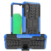 Mtp Products Anti-Skli Samsung Galaxy A03 Core Hybrid-deksel med Stativ - Blå / Svart