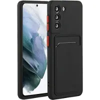 Mtp Products Samsung Galaxy S21 5G TPU-deksel med Kortholder - Svart