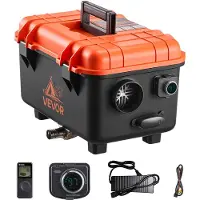 Vevor Dieselvarmer, 8KW, DC 12V/24V, Alt-i-ett bærbar dieselluftvarmer med fjernkontroll og LCD-skjerm, rask oppvarming, lavt støynivå, 4 l drivstofftank