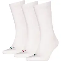 Puma Sokker - Regular Crew - 3-pack - Hvit/Farget Logo - - 39/42 - Sokker