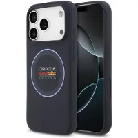 Red Bull iPhone 17 Pro Oracle Racing Blue Ring Flytende Silikondeksel - MagSafe-kompatibel - Marine