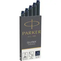 Parker 1950385, Svart, Blå, Grå, Fontenepenn, 5 stykker