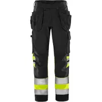 Fristads Green håndverkerbukse kl. 1 2640 GPLU Varselgul/svart D100