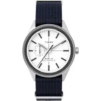 Timex Marlin Jet Auto Case Silver Klokke blå