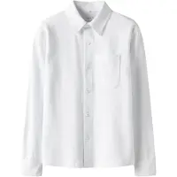 Name It Kids Skjorte - Piqué - NkmRon - Jersey - Bright White - - 9-10 år (134-140) - Skjorte