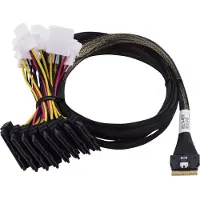 Microchip technology 2305400-R, 0,8 m, 1x 2SFF-8639, 8x SFF-8654, Rett, Rett, Hankjønn/hunkjønn