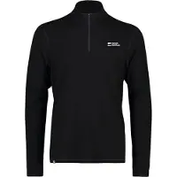 Mons Royale Cascade Merino Base Layer 1/4 Zip, Undertrøye, Herre, Black
