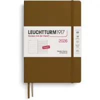 Leuchtturm Weekly Planner & Notebook 2026 A5 Spice Brown Leuchtturm1917