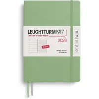 Leuchtturm Weekly Planner & Notebook 2026 A5 Sage Leuchtturm1917