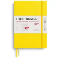 Leuchtturm Weekly Planner & Notebook 2026 A5 Lemon Leuchtturm1917